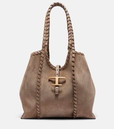 Tod's Sac T Timeless Medium en daim - Tod's - Modalova