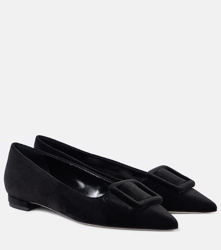 Ballerines Maysalepumpflat en velours - Manolo Blahnik - Modalova