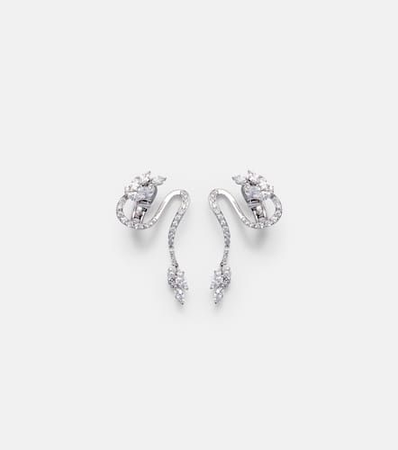 Boucles d'oreilles clip Y-Not en or blanc 18 ct et diamants - Yeprem - Modalova