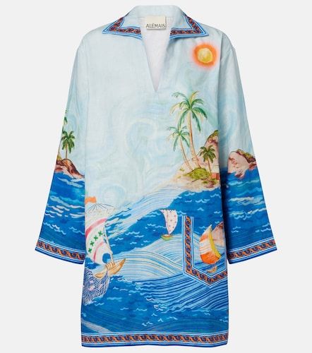 Alémais Robe Island imprimée en lin - Alemais - Modalova