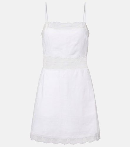 Robe Amalina en lin et dentelle - Staud - Modalova