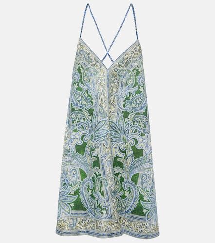Robe Ottie Swing en lin à imprimé paisley - Zimmermann - Modalova