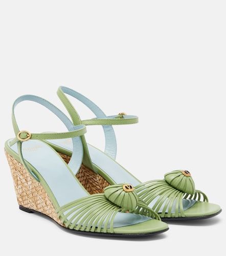 Sandales compensées Cœur Royal en cuir - Valentino Garavani - Modalova
