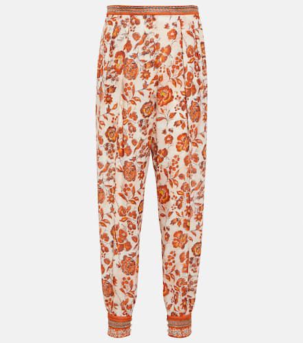 Pantalon tapered Alvy en soie à fleurs - Loro Piana - Modalova