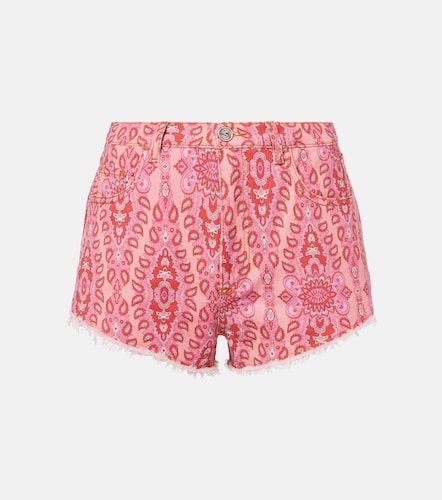 Etro Short imprimé en jean - Etro - Modalova