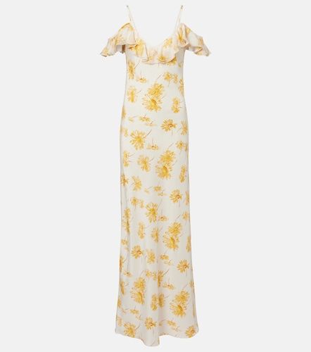 Robe nuisette en soie à fleurs et volants - Rodarte - Modalova