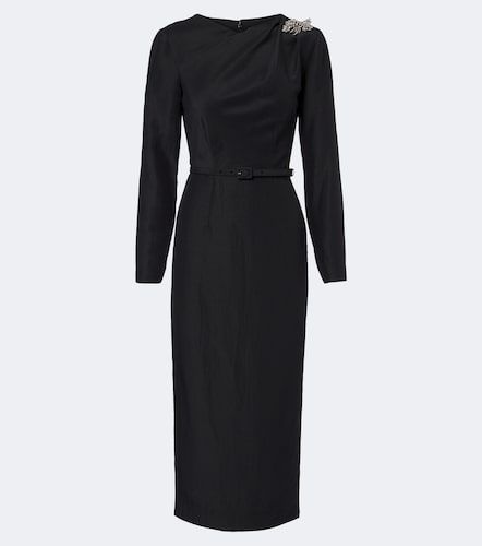 Robe midi en jacquard à cristaux - Roland Mouret - Modalova