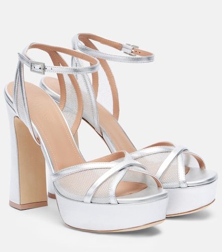 Sandales Sylvie 125 à plateau en cuir - Malone Souliers - Modalova