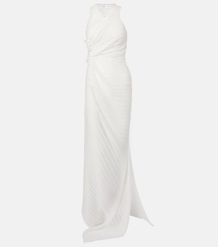 Robe longue en coton mélangé - Victoria Beckham - Modalova