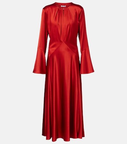 Robe midi Ezri en satin de soie mélangée - Veronica Beard - Modalova