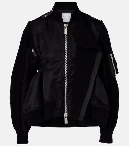 Veste blouson à empiècements - Sacai - Modalova