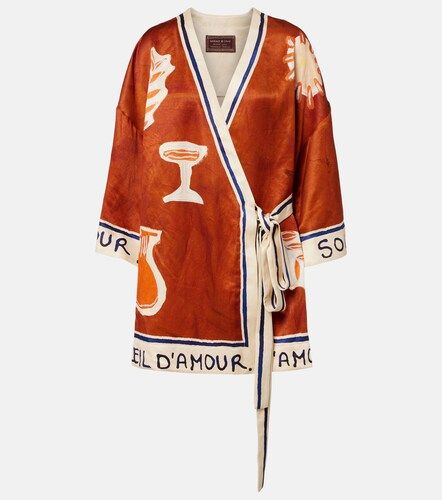 Alémais x LRNCE – Robe portefeuille Soleil D’Amour imprimée - Alemais - Modalova