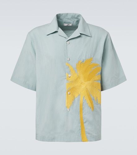 Chemise de bowling à broderie - Commas - Modalova