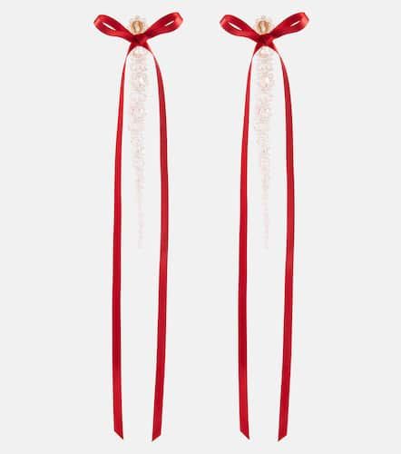 Boucles d’oreilles à cristaux et nœud - Simone Rocha - Modalova