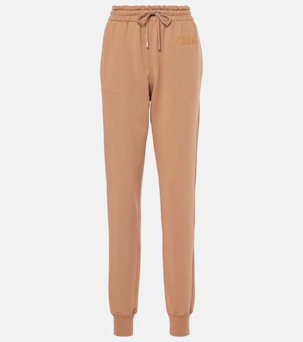 Chloé Pantalon de survêtement en molleton de coton - Chloe - Modalova