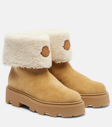 Bottines Aurea en daim et shearling - Moncler - Modalova