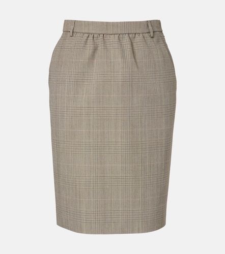 Mini-jupe en laine à carreaux - Gucci - Modalova