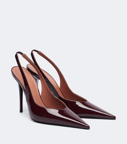 Escarpins slingback Anok en cuir verni - Amina Muaddi - Modalova