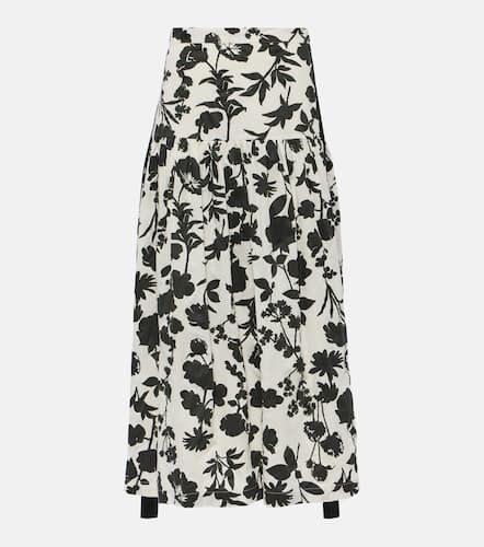 Jupe longue Udente en coton à fleurs - Max Mara - Modalova