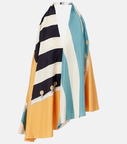 Top asymétrique imprimé en soie - Loewe - Modalova