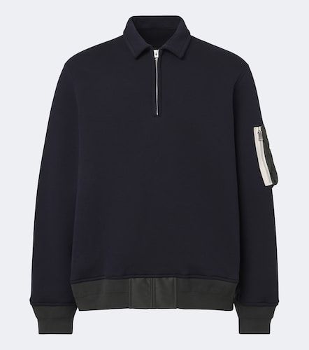 Sweat-shirt polo en coton mélangé - Sacai - Modalova