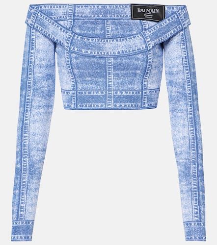 Top raccourci Trompe l’œil - Balmain - Modalova