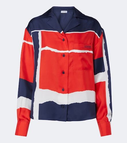 Chemise imprimée en sergé de soie - Loewe - Modalova