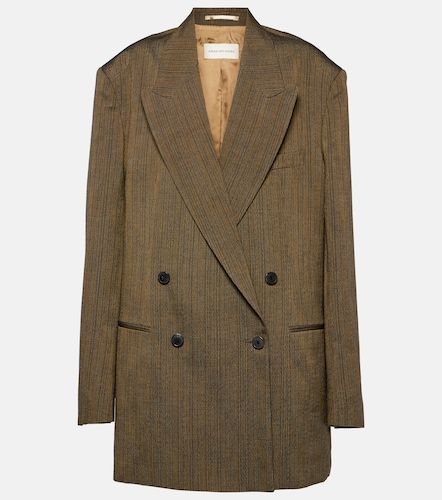 Blazer oversize en coton mélangé - Dries Van Noten - Modalova