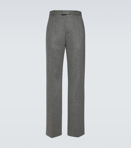 Pantalon droit en flanelle de laine - Bottega Veneta - Modalova