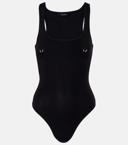 Body en coton mélangé à ornements - Mugler - Modalova