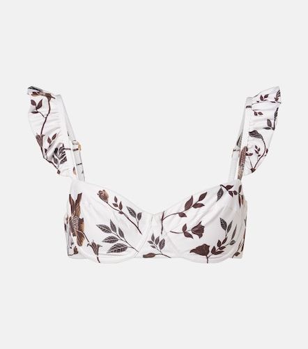 Haut de bikini Kiwi à volants à fleurs - Agua by Agua Bendita - Modalova