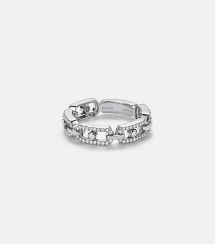 Bague Move Link en or blanc 18 ct et diamants - Messika - Modalova