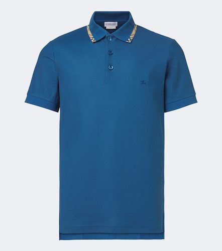 Polo Check en coton - Burberry - Modalova