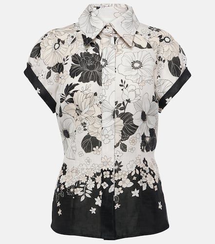 Chemise Pop en lin à fleurs - Zimmermann - Modalova