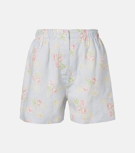 Prada Short en lin à fleurs - Prada - Modalova