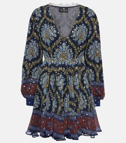 Robe en jacquard de soie mélangée - Etro - Modalova