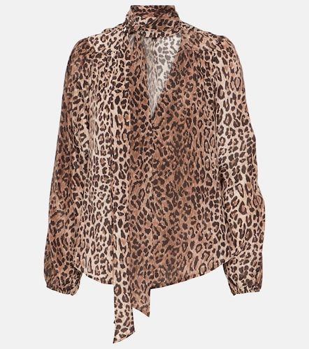 Blouse Moss en soie à imprimé léopard - Rixo - Modalova
