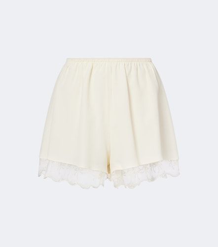 Short en satin bordé de dentelle - Simone Rocha - Modalova
