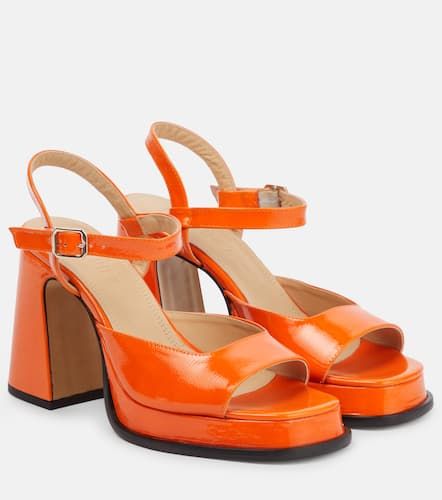 Sandales à plateau Gracia en cuir - Souliers Martinez - Modalova