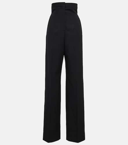 Pantalon ample à taille haute en laine - Alexander McQueen - Modalova