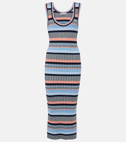 Robe midi Fabiana en maille côtelée - Veronica Beard - Modalova