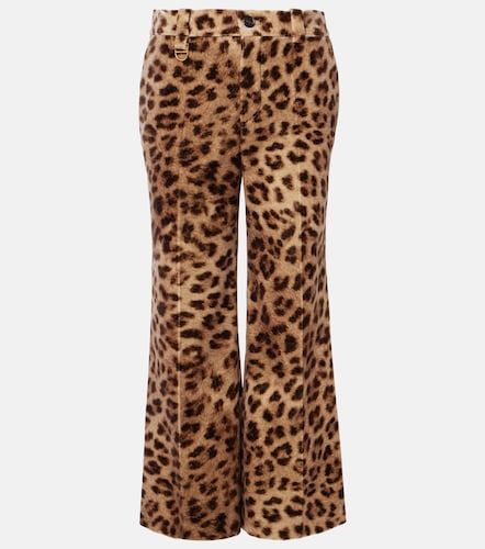 Chloé Pantalon flare en velours à motif léopard - Chloe - Modalova