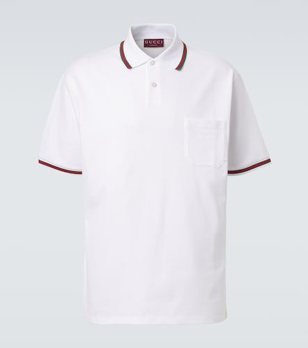 Polo Web Stripe en coton mélangé - Gucci - Modalova