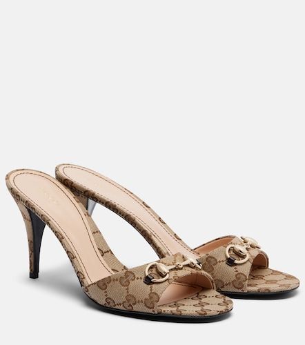 Mules Erin Horsebit en toile GG Canvas - Gucci - Modalova