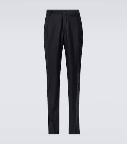 Pantalon slim en laine et cachemire - Giorgio Armani - Modalova