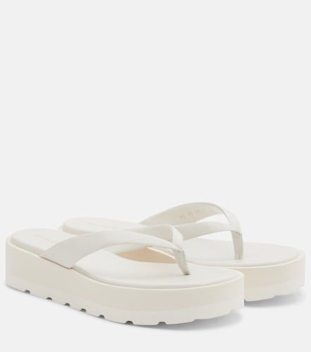 Tongs compensées en cuir - Gianvito Rossi - Modalova