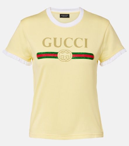 Gucci T-shirt en coton à logo - Gucci - Modalova