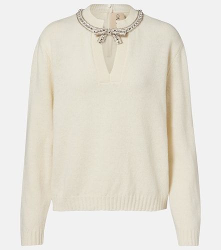 Pull en laine vierge à ornements - Valentino - Modalova