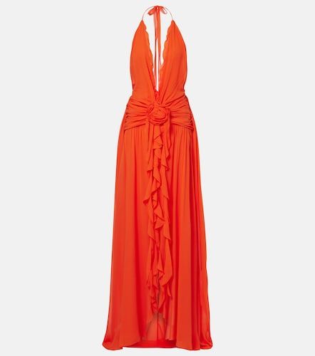 Blumarine Robe longue en georgette - Blumarine - Modalova