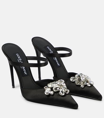 Mules à ornements en cristal - Dolce&Gabbana - Modalova